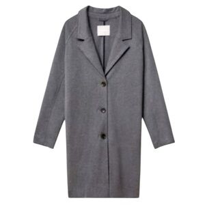 EVERLANE The Dream Coat Ponte Knit Oversized Gray Jacket Size M
